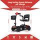 Red Folding 4 Wheel Electric Power Mobility Scooter Travel Wheelchair M1 Lite