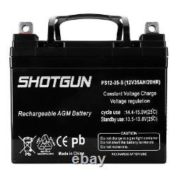 Shotgun 2 Pack 12 Volt 35 Amp Hour Battery Electric Wheelchair Scooter U1