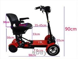 Smart mini dual wide light weight folding travel wheelchair electrik scooter