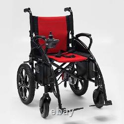 Two Battery All Terrain Foldable Electric Wheelchair Heavy Duty Mobility Scooter