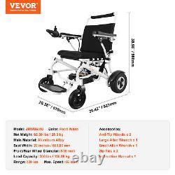 VEVOR Foldable Electric Wheelchair All Terrain Power Mobility Scooter 20 W Seat