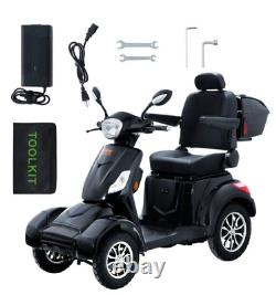 VEVOR Heavy Duty 4-Wheel Mobility Scooters 31 Miles 3-Speed 800W 500lbs Capacity