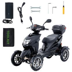 VEVOR Heavy Duty 4-Wheel Mobility Scooters 40 Miles 3-Speed 500W 450lbs Capacity