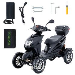 VEVOR Heavy Duty 4-Wheel Mobility Scooters 40 Miles 3-Speed 500W 450lbs Capacity