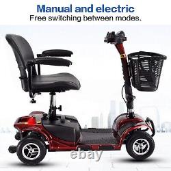 Wheel Powered Mobility Scooter, Electric Powered Wheelchair Device, Elderly Adult
