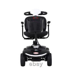 White Mobility Scooter Power 300 lbs Wheel Chair Electric Device Compact 300w