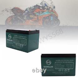 2 Pack 6DZM12 Batterie 12V12AH/10HR pour Scooter Électrique e-ATV Go Kart Chaise Roulante