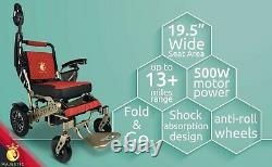 2021 Travel 19'' Luxury Leather Limited Electric Power Wheelchair, Léger
