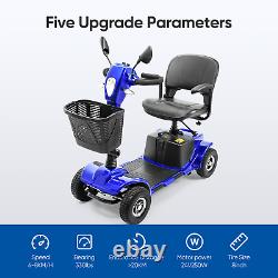 2023 Scooter de mobilité à 4 roues Fauteuil roulant électrique avec miroir Pro