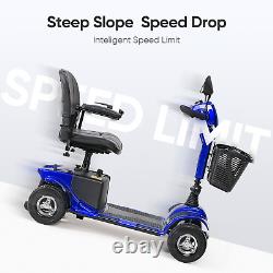 2023 Scooter de mobilité à 4 roues Fauteuil roulant électrique avec miroir Pro