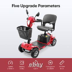 2023 Scooters de mobilité à 4 roues, fauteuil roulant motorisé, dispositif électrique, miroir compact.