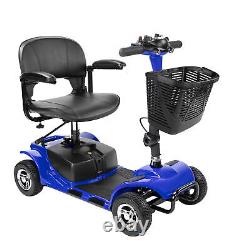 2024 4 Roues Scooters de Mobilité Chaise Roulante Électrique Pliante Scooters Électriques pour Adultes