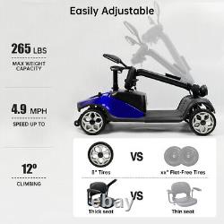24V 4 Roues Scooter de mobilité électrique pour personnes âgées à mobilité réduite, fauteuil roulant électrique, US O