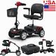 4 Wheel Mobility Scooter Electric Powered Wheelchair Device Travel Compact (en Italien)