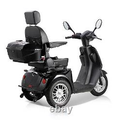 800W 60V 20AH Scooter de Mobilité à Trois Roues Batterie Fauteuil Roulant pour Personnes Âgées Noir