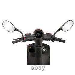 800W 60V 20AH Scooter de Mobilité à Trois Roues Batterie Fauteuil Roulant pour Personnes Âgées Noir