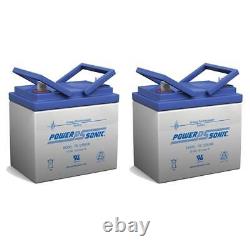 Batterie Power-Sonic 2 Pack 12 Volt 35 Ampères Heure pour Scooter Électrique de Fauteuil Roulant U1