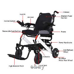 Chaise roulante électrique légère pliable avec commande à distance, fauteuil roulant électrique MobiliLL