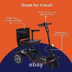 Chaise roulante électrique pliante légère à mobilité Feather jusqu'à 37 lb.