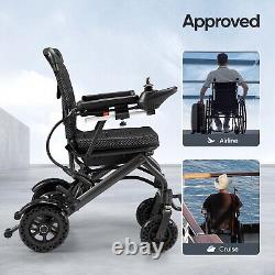 Chaises roulantes électriques pliables intelligentes de 180W pour adultes seniors de 300 lb