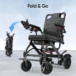 Chaises roulantes électriques pliables intelligentes de 180W pour adultes seniors de 300 lb