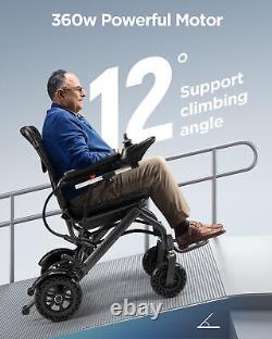 Chaises roulantes électriques pliables intelligentes de 180W pour adultes seniors de 300 lb