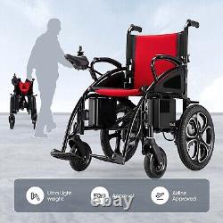 Deux Batterie Tout-Terrain Fauteuil Roulant Électrique Pliable pour Mobilité Lourde Scooter