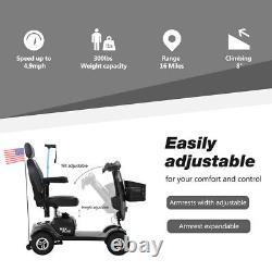 Dispositif de fauteuil roulant électrique à 4 roues 2pcs 20AH batterie avec panier de chargeur
