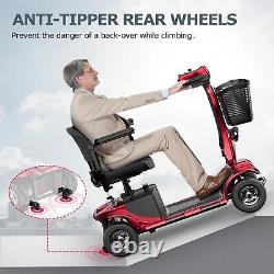 Dispositif de fauteuil roulant pliable à moteur, compact, à usage intensif et mobile pour adultes âgés.