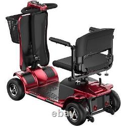 Dispositif de fauteuil roulant pliable à moteur, compact, à usage intensif et mobile pour adultes âgés.
