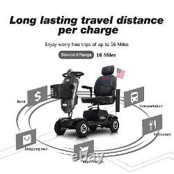 Electric Power Mobility Scooter 4 Roue 300w Travel Fauteuil Roulant Drive Pour Les Seniors