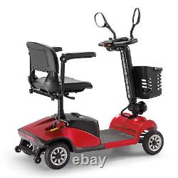 FDA Scooter de mobilité à 4 roues Fauteuil roulant électrique pour adultes, jeunes et seniors avec protection contre les pentes