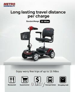 Fauteuil Pliant À 4 Roues Electric Power Mobility Scooter Transport Travel Wheel Chair