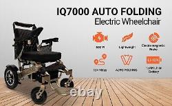 Fauteuil Roulant Électrique 2024 Pliable Automatiquement Léger Tout Terrain Pliable et Voyage