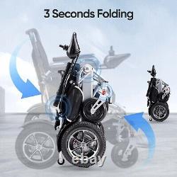 Fauteuil Roulant Électrique Pliable Intelligent Tout Terrain 4 Roues Scooters de Mobilité