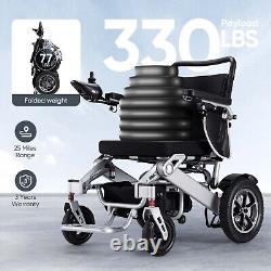 Fauteuil Roulant Électrique Pliable Intelligent Tout Terrain 4 Roues Scooters de Mobilité