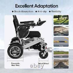 Fauteuil Roulant Électrique Pliable Intelligent Tout Terrain 4 Roues Scooters de Mobilité