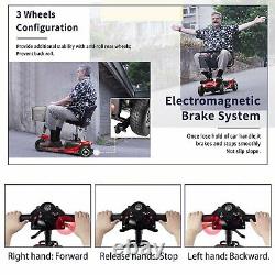 Fauteuil Roulant Mobile Électrique De Scooter De Mobilité De 3 Roues Pour Les Personnes Âgées Adultes Red