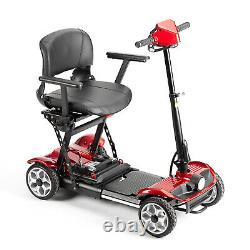 Fauteuil roulant électrique à 4 roues 24V 12AH Scooter de mobilité motorisé pliable