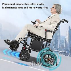 Fauteuil roulant électrique de voyage léger pliable et portable tout-terrain