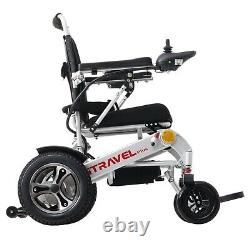 Fauteuil roulant électrique intelligent pliable, fauteuil roulant électrique de voyage pliable, scooter à pliage facile.