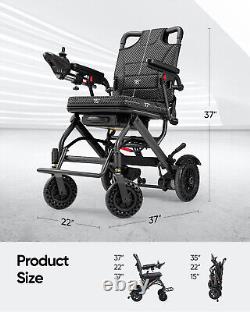 Fauteuil roulant électrique léger pliable intelligent américain pour compagnie aérienne fiable FDA