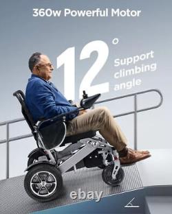 Fauteuil roulant électrique pliable intelligent tout-terrain à 4 roues scooter de mobilité