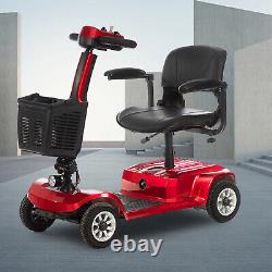 Fauteuil roulant électrique pliable portable à 4 roues pour voyager