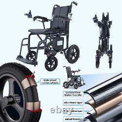 Fauteuil roulant électrique pliable portable léger pour voyage tout terrain