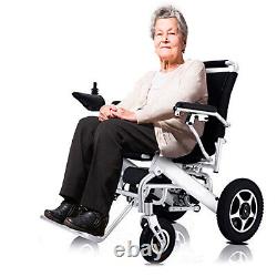 Fauteuil roulant électrique pliable pour adultes, fauteuil roulant tout-terrain robuste.