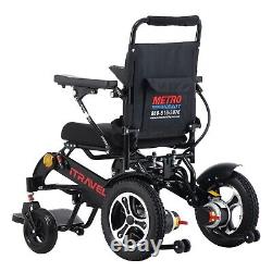 Fauteuil roulant électrique pliable rapide avec batterie au lithium pour fauteuil roulant lourd.