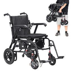 Fauteuil roulant électrique pliable tout terrain à 4 roues intelligent