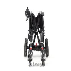 Fauteuil roulant électrique pliable tout terrain à 4 roues intelligent