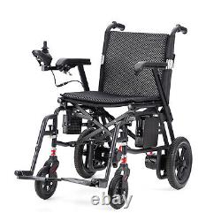 Fauteuil roulant électrique pliable tout terrain à 4 roues intelligent